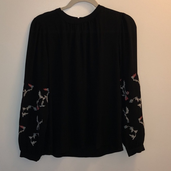 LOFT Tops - NWOT Loft Embroidered Long Sleeve